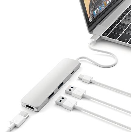 Adaptador HDMI HUB Multi Portas UBS Tipo Macbook